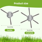 🔥Last Day Promotion👨‍🌾6-Inch Steel Wire Brush Cutter Head – Heavy-Duty Rotary Weed Trimmer Attachment for Cordless Electric String Trimmers (5mm Bore) | Ideal for Moss, Rust, and Weed Removal