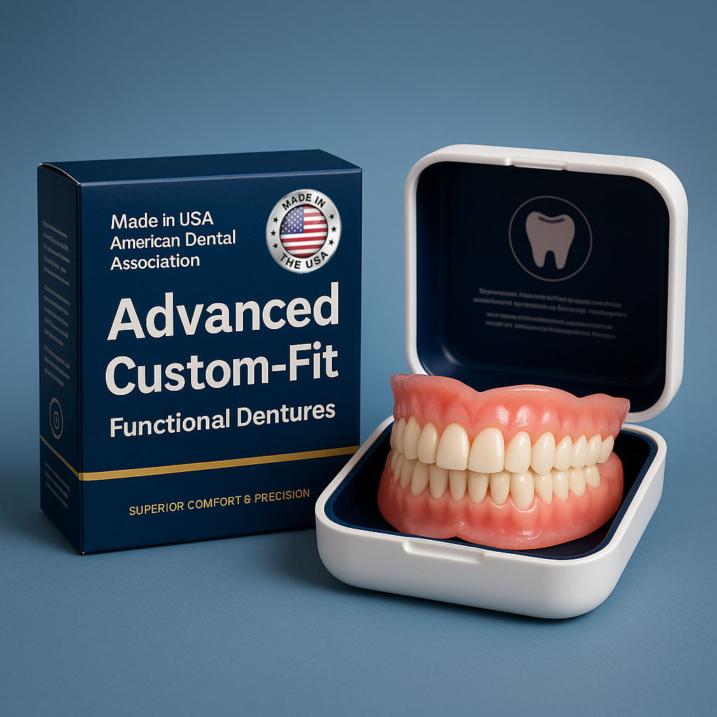 AQA™ – Advanced Custom-Fit Functional Dentures🦷(ADA recommended)(🎁Flash Sale - Don’t Miss Out)