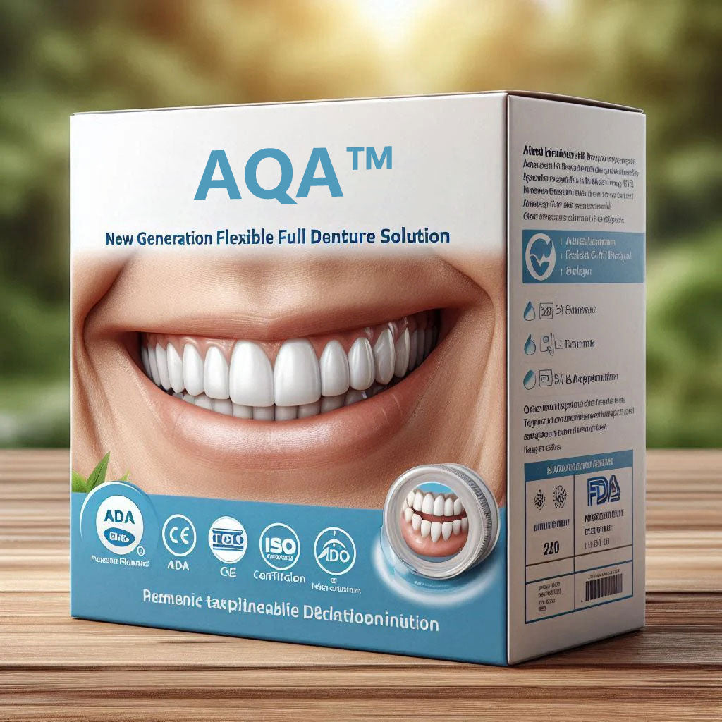 AQA™-New Generation Flexible Full Denture Solution(ADA recommended)(🎁Flash Sale - Don’t Miss Out)