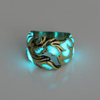 Punk fashion personality luminous dragon ring